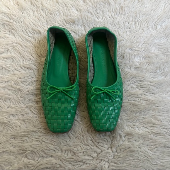 Freda Salvador Shoes - Freda Salvador Jada Square Flat Ballet Flat - Green